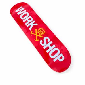 WORKSHOP | BAR LOGO | RED TROPIC | SKATEBOARD